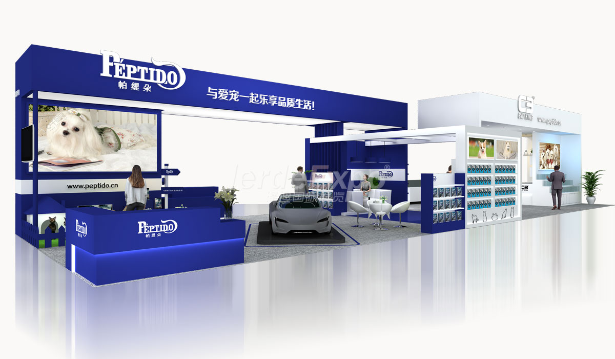 161㎡創(chuàng)意展臺設(shè)計(jì)效果圖案例欣賞