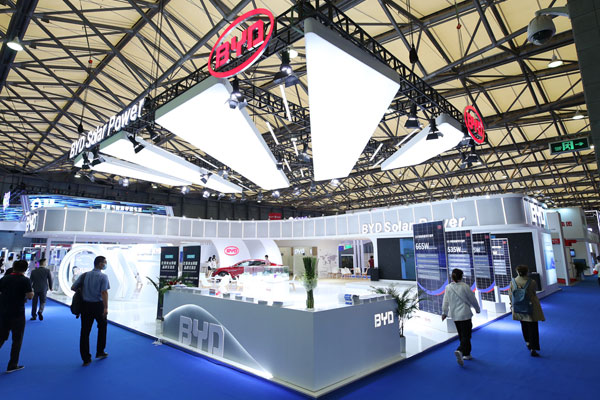 2021上海500平光伏展覽展臺(tái)設(shè)計(jì)搭建方案