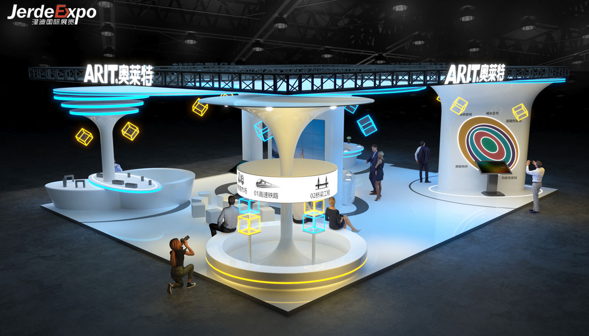 混泥土展臺設計效果圖